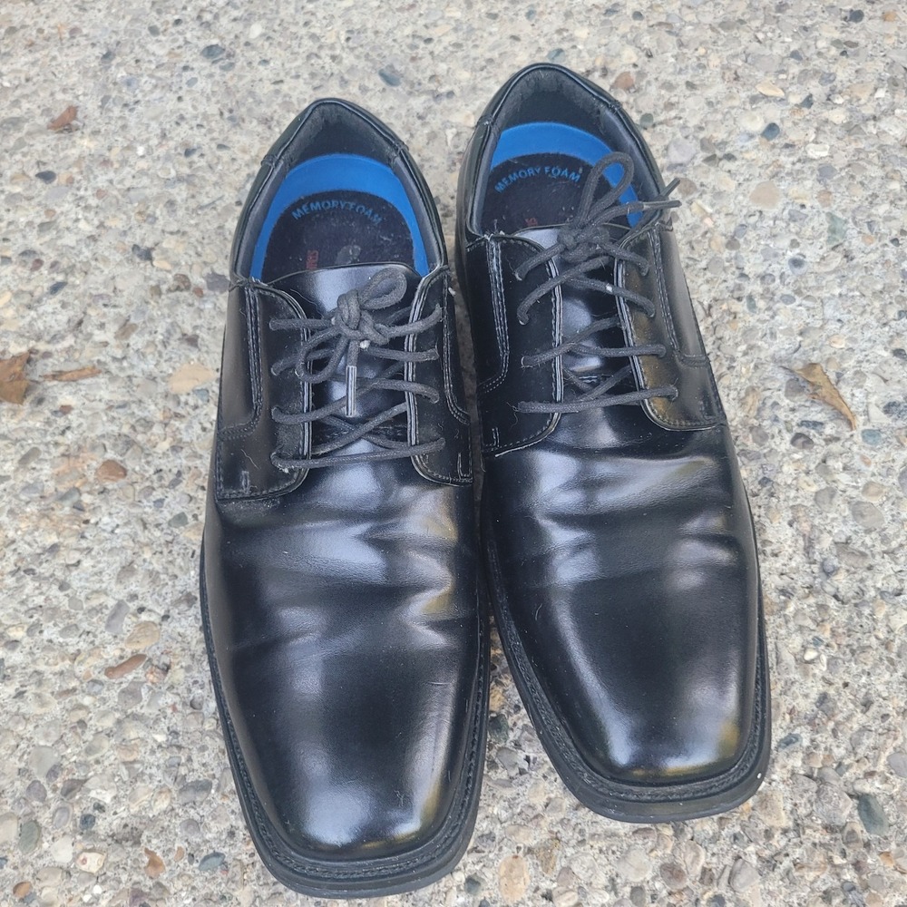 DockERS Men's Suregrip Black Leather Shoes Size 7